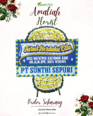 Papan Bunga Duka di Warnajati